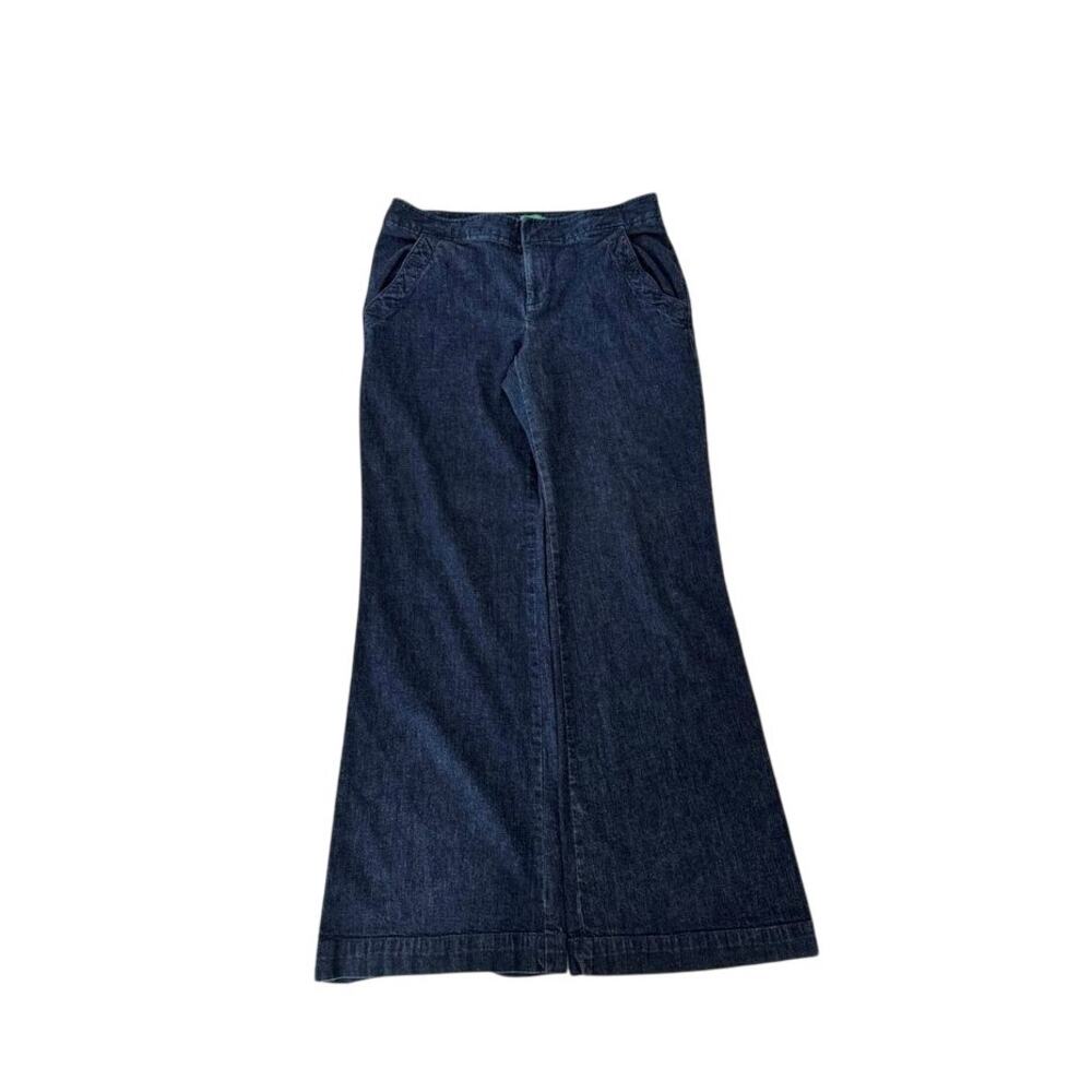 Lilly Pulitzer Palm Beach Jeans Size 10 - Dark Denim Pants-Missing top button - Picture 7 of 8